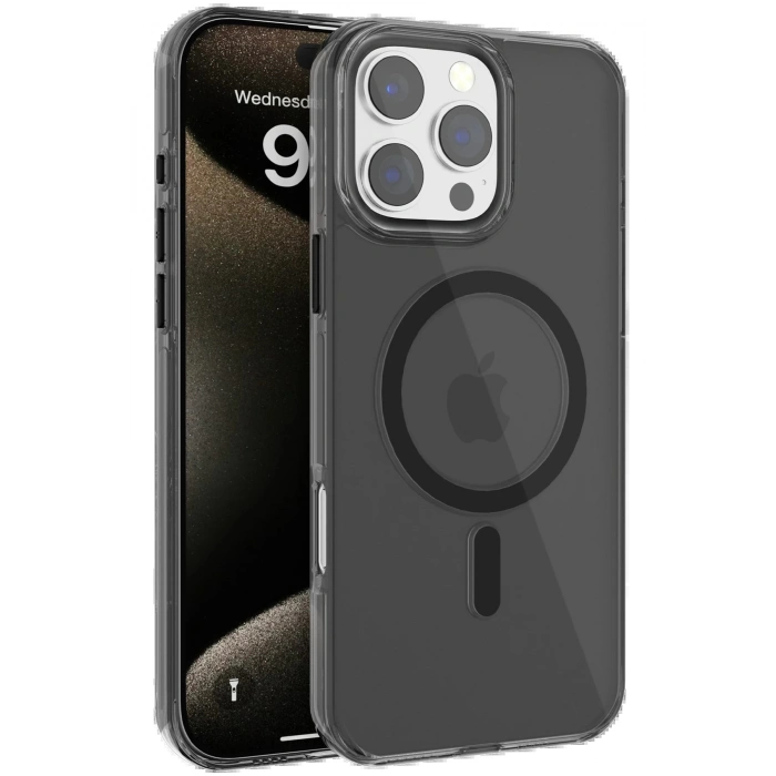 Joko iPhone 16 Pro Max Gleam PC Sert Magsafe Kılıf - Siyah