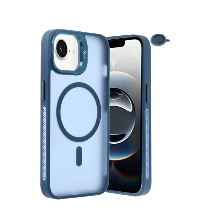 Joko iPhone 16E Flet Lens Magsafe Kapak - Lacivert