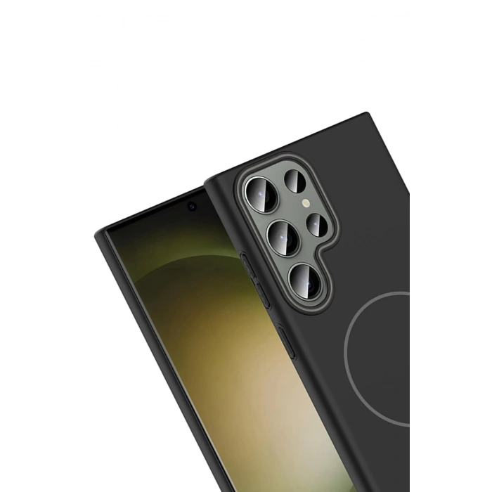 Joko Samsung Galaxy S23 Ultra Broş Magsafe Kapak - Titan Gri