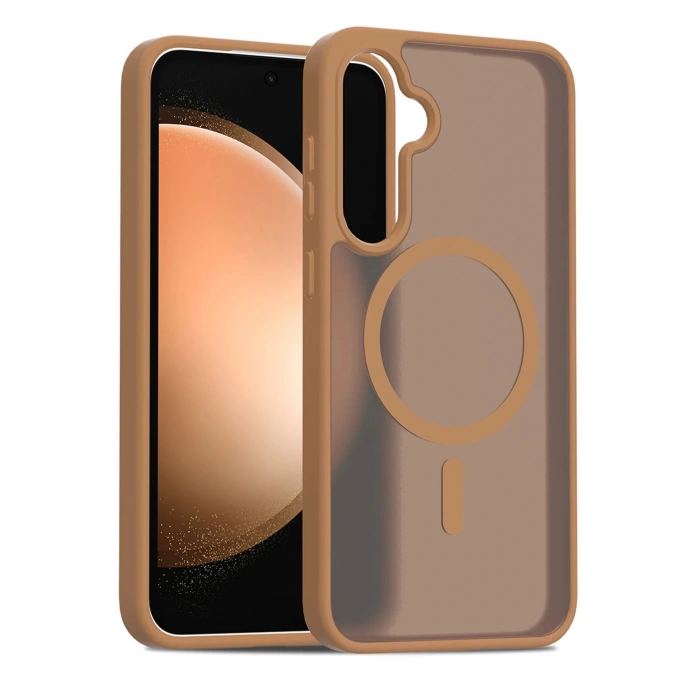 Joko Samsung Galaxy S24 FE Jota Magsafe Kapak - Kahverengi