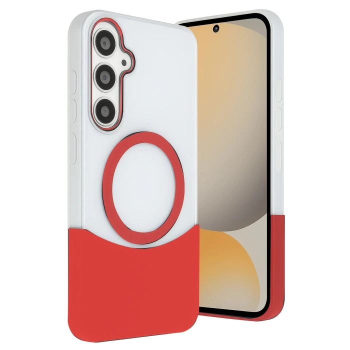Joko Samsung Galaxy S24 FE Velar Magsafe Kapak - Kırmızı