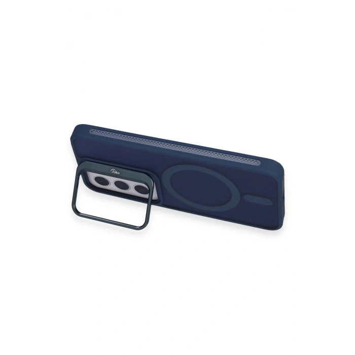 Joko Samsung Galaxy S24 Flet Lens Magsafe Kapak - Lacivert