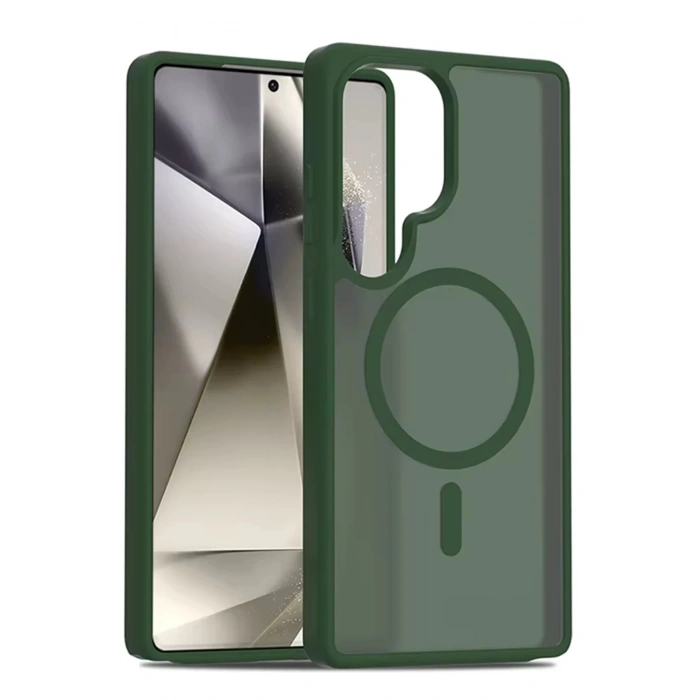 Joko Samsung Galaxy S24 Ultra Jota Magsafe Kapak - Koyu Yeşil