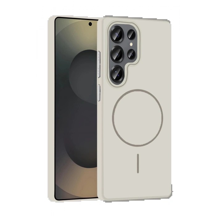 Joko Samsung Galaxy S25 Ultra Broş Magsafe Kapak - Krem