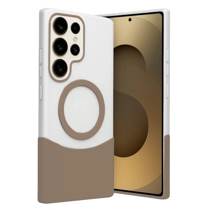 Joko Samsung Galaxy S25 Ultra Velar Magsafe Kapak - Çöl Titanyum