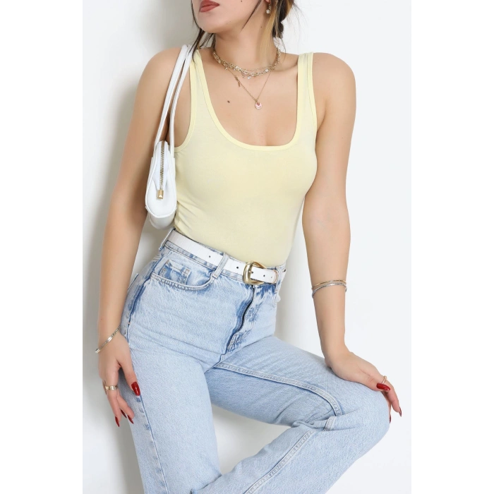 Kalın Askılı Atlet Sarı - 19057.200.