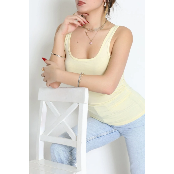 Kalın Askılı Atlet Sarı - 19057.200.