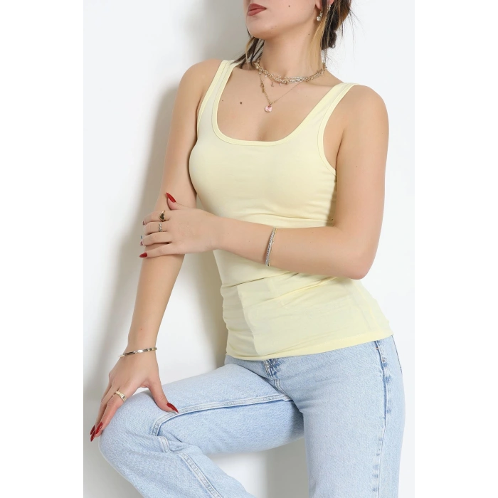 Kalın Askılı Atlet Sarı - 19057.200.