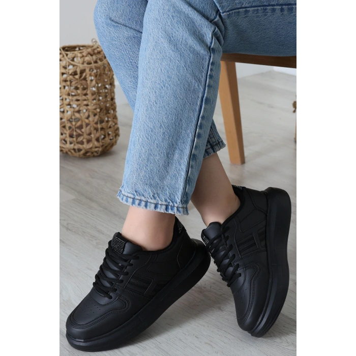 Kalın Taban Günlük Ayakkabı Siyah - 31758.264.