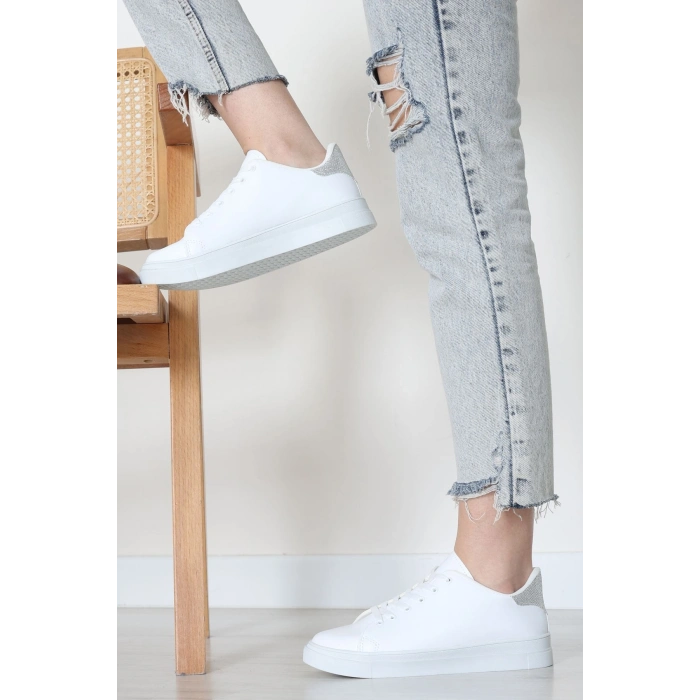 Kalın Tbn Günlük Ayakkabı Beyazgümüş - 8585.264.