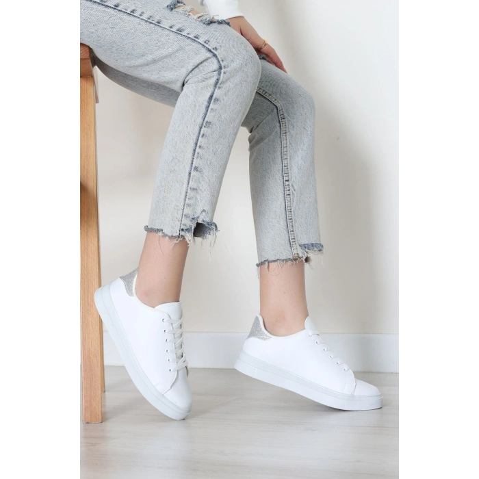 Kalın Tbn Günlük Ayakkabı Beyazgümüş - 8585.264.