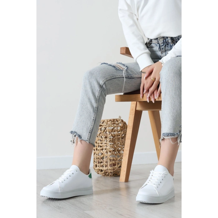 Kalın Tbn Günlük Ayakkabı Beyazyeşil - 8585.264.