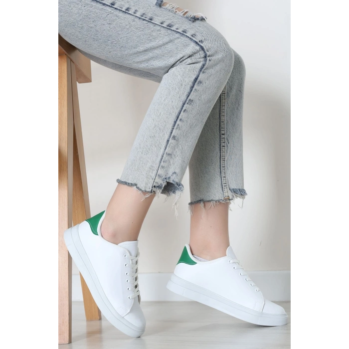 Kalın Tbn Günlük Ayakkabı Beyazyeşil - 8585.264.