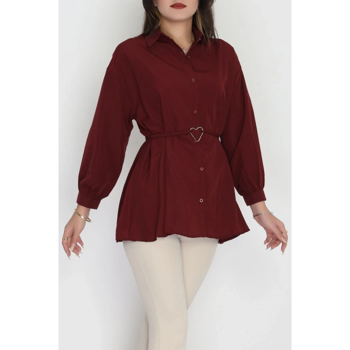 Kalp Detay Tunik Bordo - 43562.1949.
