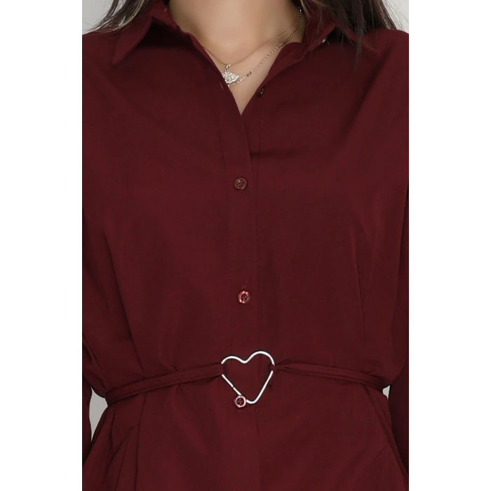 Kalp Detay Tunik Bordo - 43562.1949.