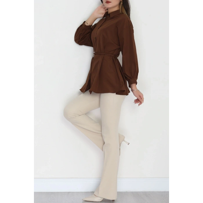 Kalp Detay Tunik Kahve - 43562.1949.