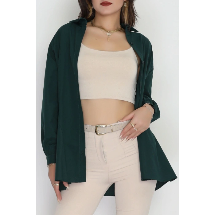 Kalp Detay Tunik Zümrüt - 43562.1949.