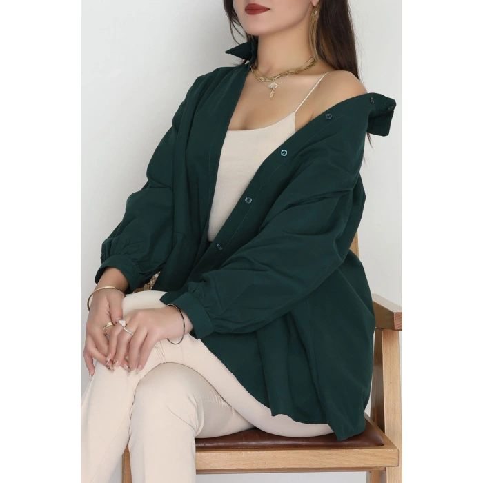 Kalp Detay Tunik Zümrüt - 43562.1949.