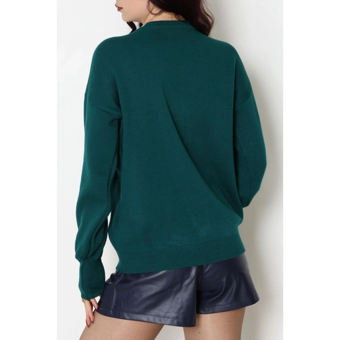 Kalp Düğmeli Hırka Nefti - 3256.1577.