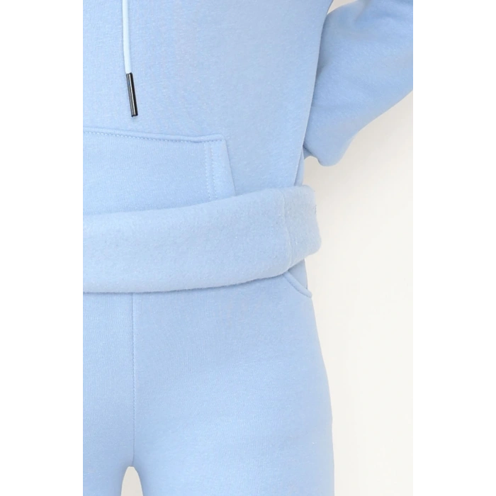 Kapşonlu 3 İplik Eşofman Takımı Bebemavi - 20965.1878.