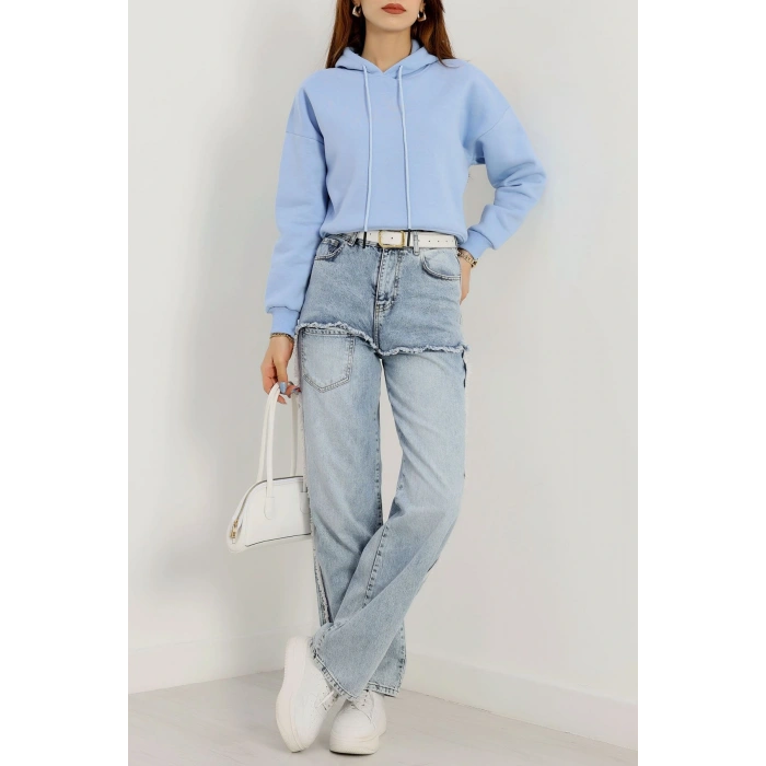 Kapşonlu Crop Sweat Bebemavi1 - 20959.1878.