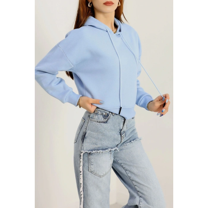 Kapşonlu Crop Sweat Bebemavi1 - 20959.1878.