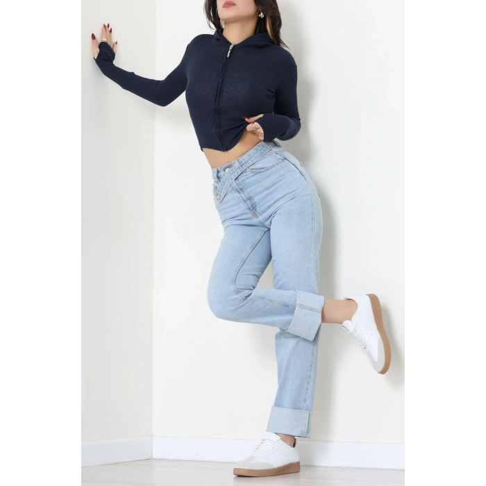 Kapşonlu Parmak Geçmeli Body Laci - 70769.1567.