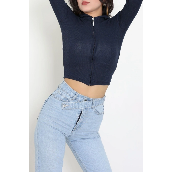 Kapşonlu Parmak Geçmeli Body Laci - 70769.1567.