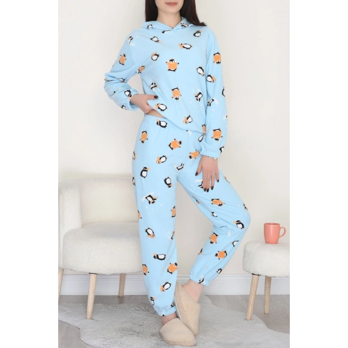 Kapşonlu Polar Takım Mavipenguen - 344.1287.