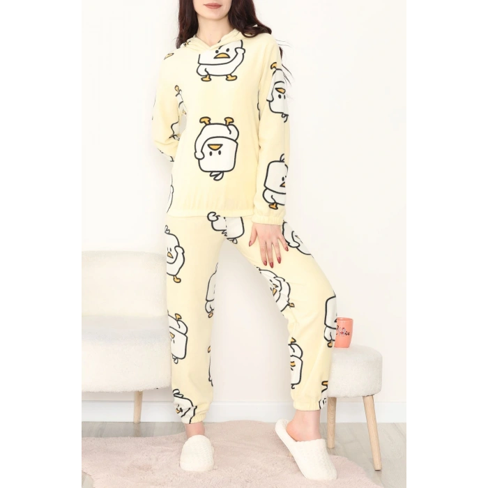 Kapşonlu Polar Takım Sarıördek - 344.1287.