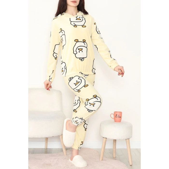 Kapşonlu Polar Takım Sarıördek - 344.1287.