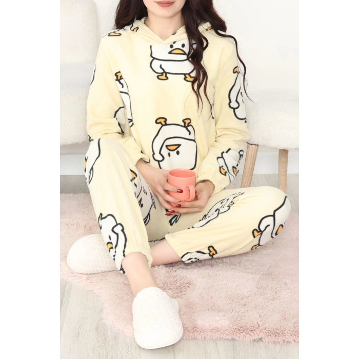 Kapşonlu Polar Takım Sarıördek - 344.1287.