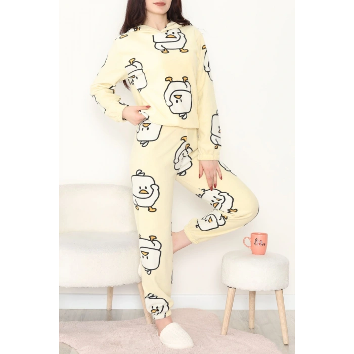 Kapşonlu Polar Takım Sarıördek - 344.1287.