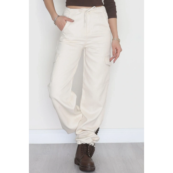 Kargo Cep Kot Pantolon Ekru - 42471.1606.