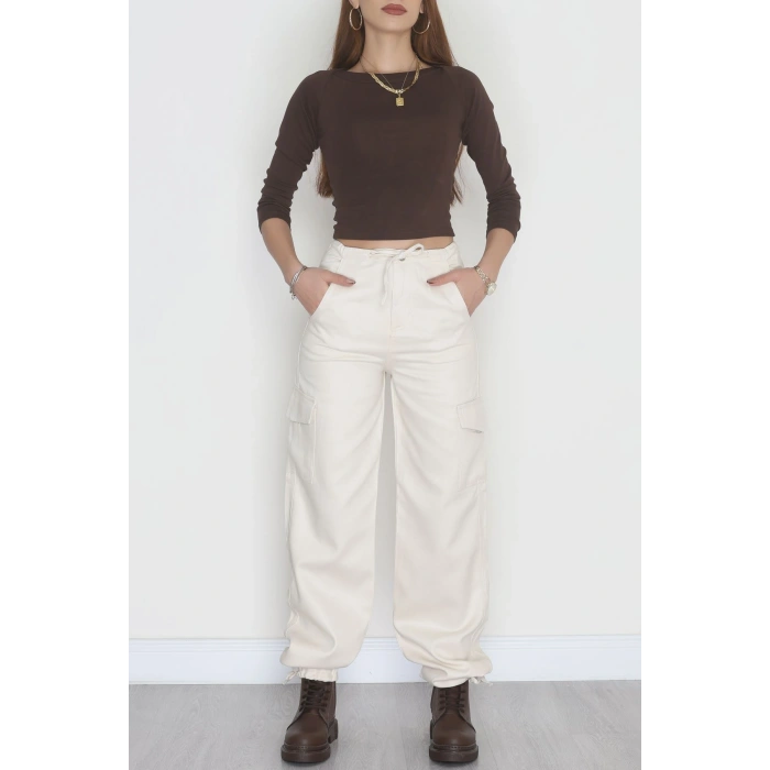 Kargo Cep Kot Pantolon Ekru - 42471.1606.