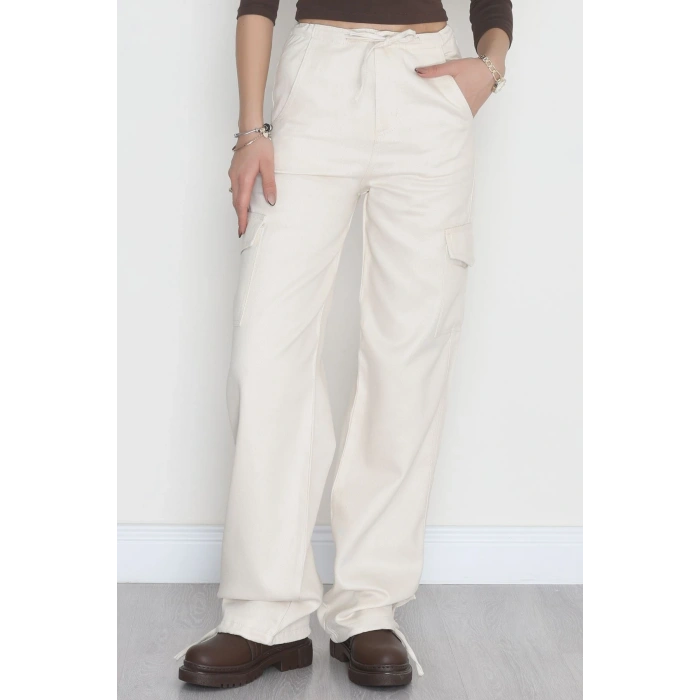 Kargo Cep Kot Pantolon Ekru - 42471.1606.