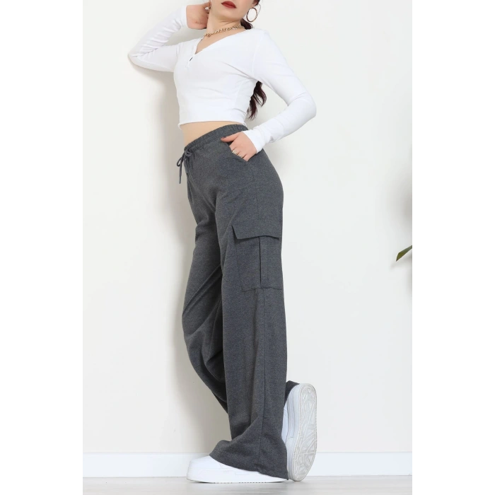 Kargo Cepli Eşofman Altı Füme - 52131.1857.