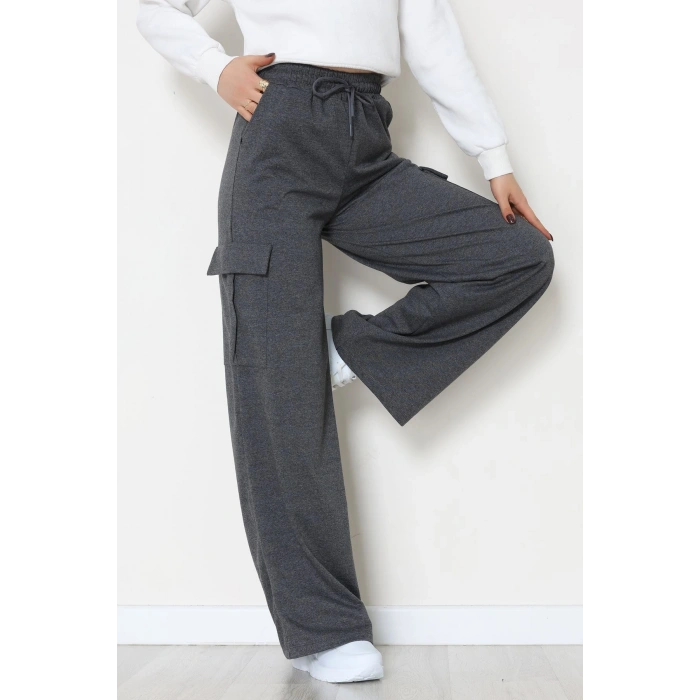 Kargo Cepli Eşofman Altı Gri - 52131.1857.