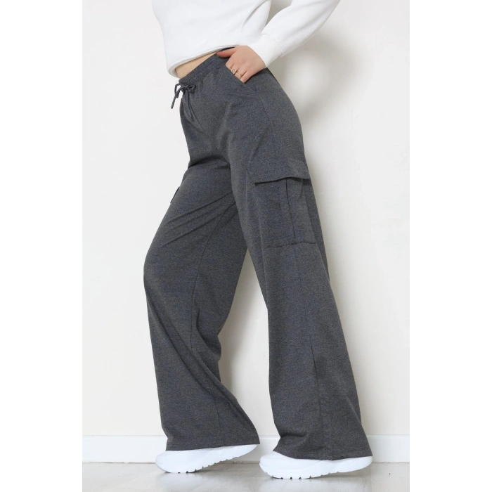 Kargo Cepli Eşofman Altı Gri - 52131.1857.