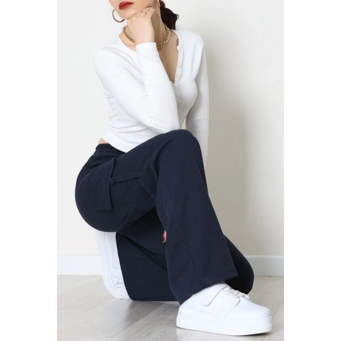 Kargo Cepli Eşofman Altı Lacivert - 52131.1857.