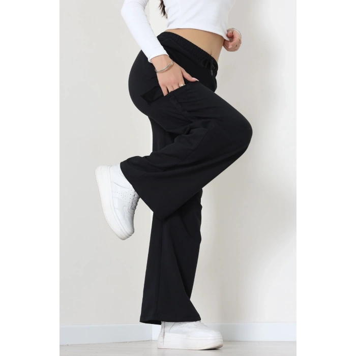 Kargo Cepli Eşofman Altı Siyah - 52131.1857.