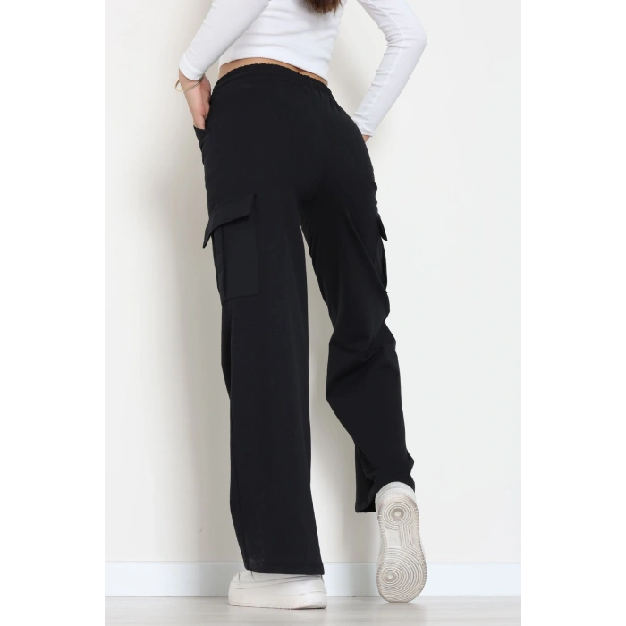 Kargo Cepli Eşofman Altı Siyah - 52131.1857.