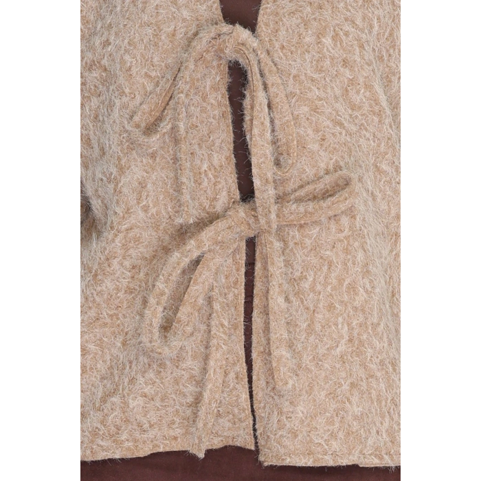 Kaşe Sakallı Tasarım Ceket Camel - 42443.1247.