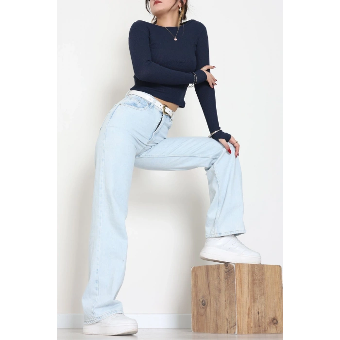 Kaşkorse Parmak Geçmeli Body Lacivert - 55031.1567.