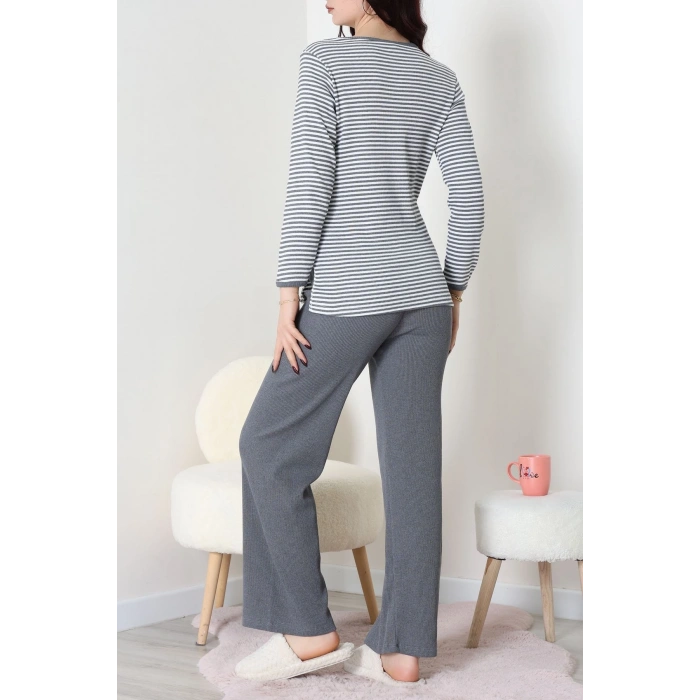 Kaşkorse Pijama Takımı Füme - 52141.1567.