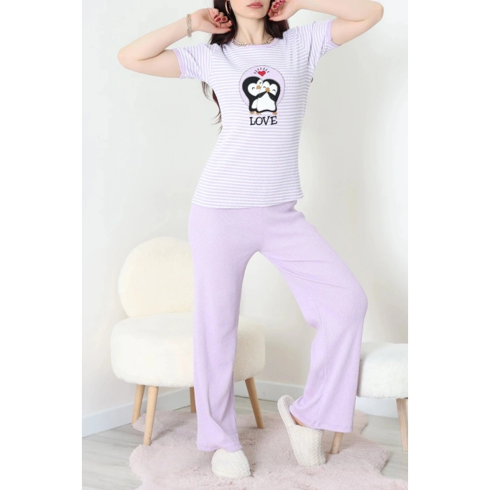 Kaşkorse Pijama Takımı Lila - 52221.1567.