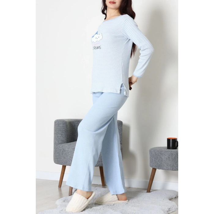Kaşkorse Pijama Takımı Mavi - 52141.1567.