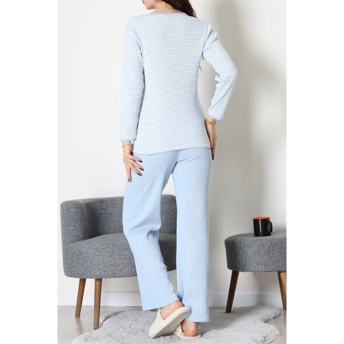 Kaşkorse Pijama Takımı Mavi - 52141.1567.