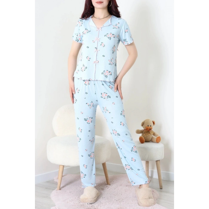 Kaşkorse Pijama Takımı Mavi - 52281.1049.
