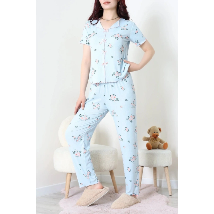 Kaşkorse Pijama Takımı Mavi - 52281.1049.